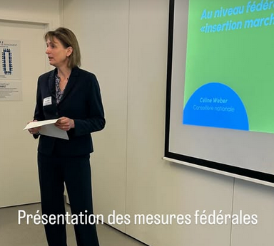 Céline Weber à la conférence de presse